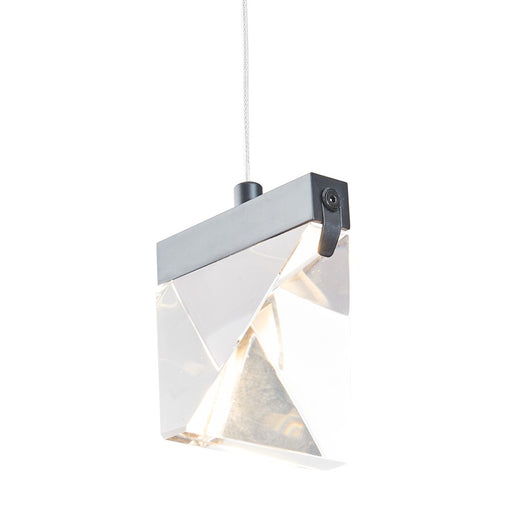 Abra Lighting Atlas 1 Light Diamond Pendant/120" Cord, Black