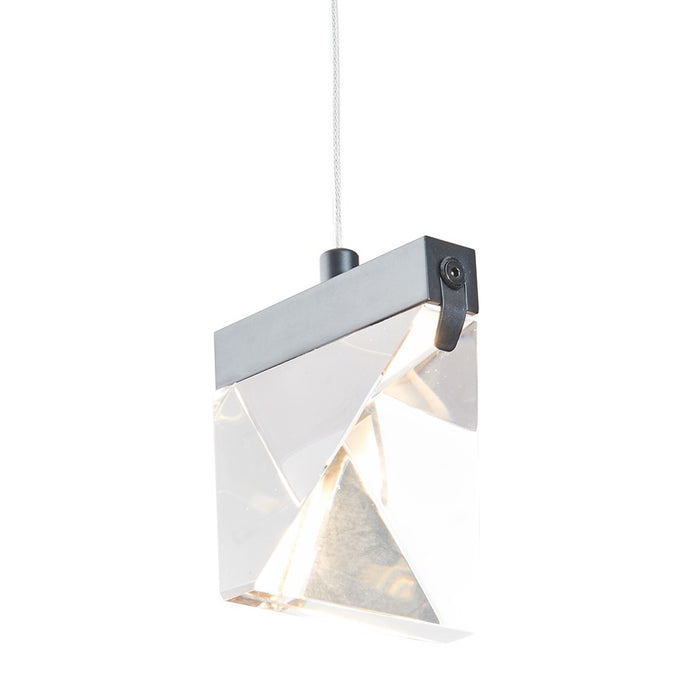 Abra Lighting Atlas 1 Light Diamond Pendant/120" Cord, Black