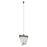 Abra Lighting Atlas 1 Light Diamond Pendant/120" Cord, Black
