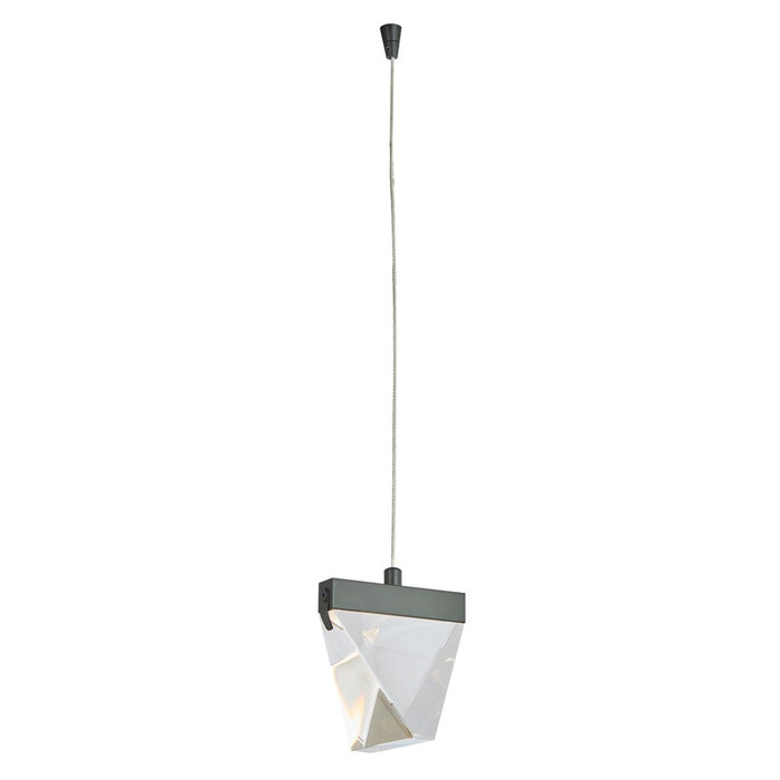 Abra Lighting Atlas 1 Light Diamond Pendant/120" Cord, Black