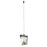 Abra Lighting Atlas 1 Light Diamond Pendant/120" Cord, Black