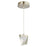 Abra Lighting Atlas 1 Light Diamond Pendant/Canopy/Driver, Nickel