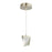 Abra Lighting Atlas 1 Light Diamond Pendant/Canopy/Driver, Nickel