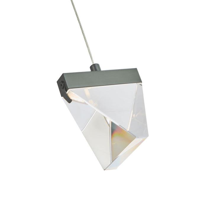 Abra Lighting Atlas 1 Light Diamond Pendant/Canopy/Driver, Black