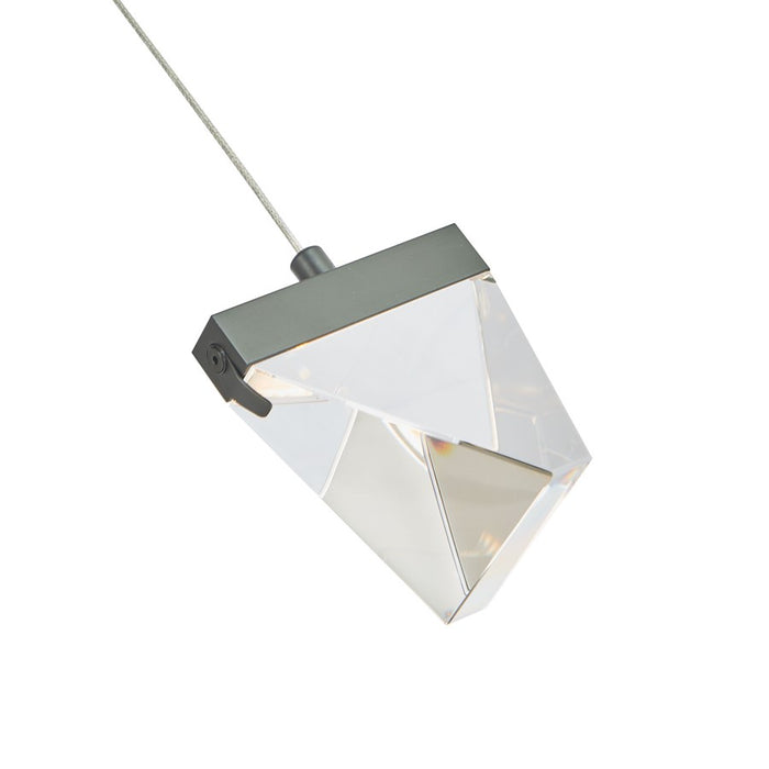 Abra Lighting Atlas 1 Light Diamond Pendant/Canopy/Driver, Black