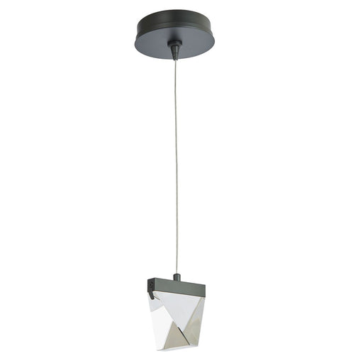 Abra Lighting Atlas 1 Light Diamond Pendant/Canopy/Driver, Black