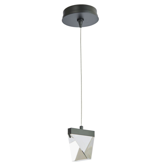 Abra Lighting Atlas 1 Light Diamond Pendant/Canopy/Driver, Black