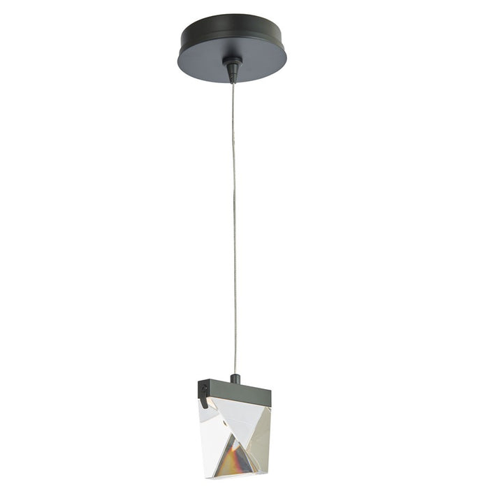 Abra Lighting Atlas 1 Light Diamond Pendant/Canopy/Driver, Black