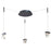 Abra Lighting Atlas 3 Light Octopus Pendant/Diamond, Black