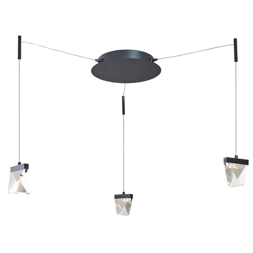 Abra Lighting Atlas 3 Light Octopus Pendant/Diamond, Black