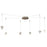 Abra Lighting Atlas 6 Light Octopus Pendant/Diamond, Nickel