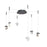 Abra Lighting Atlas 6 Light Octopus Pendant/Diamond, Black