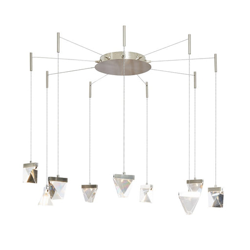 Abra Lighting Atlas 9 Light Octopus Pendant/Diamond, Nickel