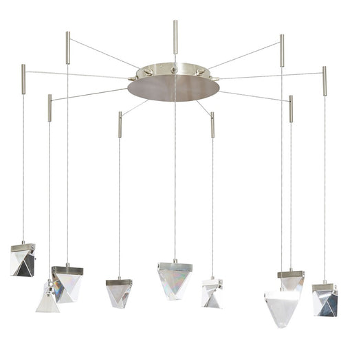 Abra Lighting Atlas 9 Light Octopus Pendant/Diamond, Nickel