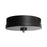 Abra Lighting Canopy 1 Light Flat/Barrel Canopy, Black