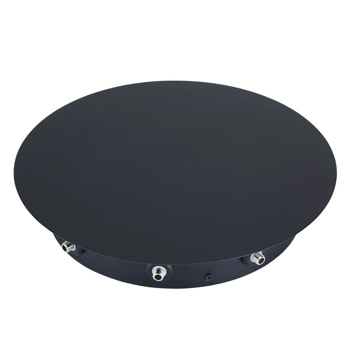 Abra Lighting Canopy 9Lt Nine-Port Uni-Jack Canopy, Black - 10083CP-MB-CANOPY