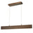 Abra Lighting Slim 2 Light 32" Cable Suspended LED Pendant, Bronze