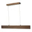 Abra Lighting Slim 2 Light 32" Cable Suspended LED Pendant, Bronze