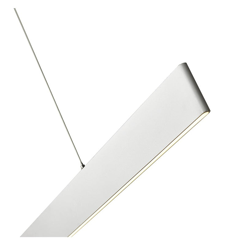 Abra Lighting Slim 2 Light 47" Cable LED Pendant, Aluminum