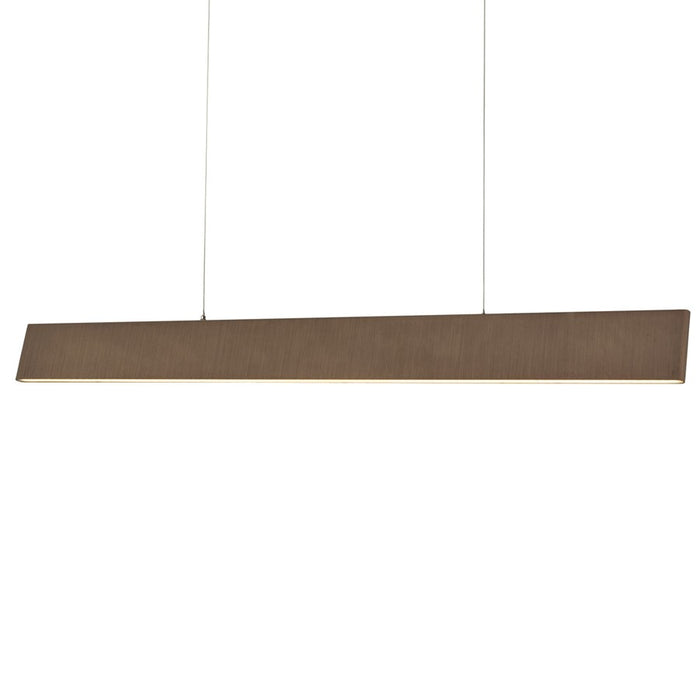 Abra Lighting Slim 2 Light 47" Cable Suspended LED Pendant, Bronze