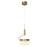 Abra Lighting Fleming 2 Light Off-set Lightwave Pendant, Bronze