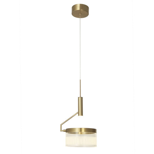 Abra Lighting Fleming 2 Light Off-set Lightwave Pendant, Bronze