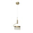 Abra Lighting Fleming 2 Light Off-set Lightwave Pendant, Bronze
