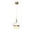 Abra Lighting Fleming 2 Light Off-set Lightwave Pendant, Bronze