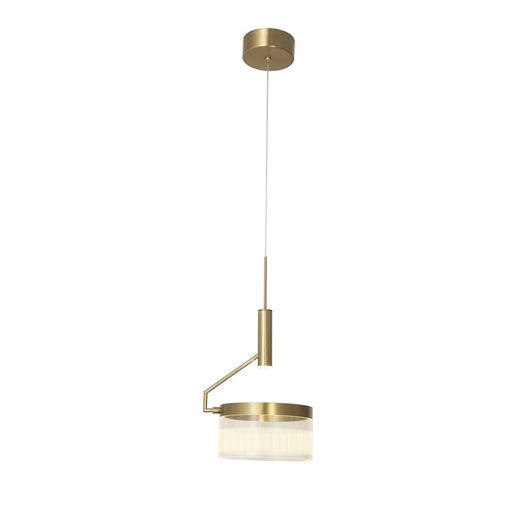 Abra Lighting Fleming 2 Light Off-set Lightwave Pendant, Bronze
