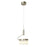 Abra Lighting Fleming 1 Light Off-set Lightwave Pendant, Nickel