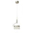 Abra Lighting Fleming 1 Light Off-set Lightwave Pendant, Nickel
