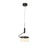 Abra Lighting Fleming 2Lt Off-set Lightwave Pendant, Black - 10101PN-MB-FLEMING