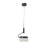 Abra Lighting Fleming 2 Light Off-set Lightwave Pendant, Black