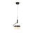 Abra Lighting Fleming 2 Light Off-set Lightwave Pendant, Black