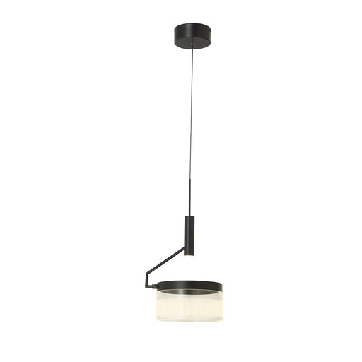 Abra Lighting Fleming 2 Light Off-set Lightwave Pendant, Black