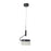 Abra Lighting Fleming 2 Light Off-set Lightwave Pendant, Black