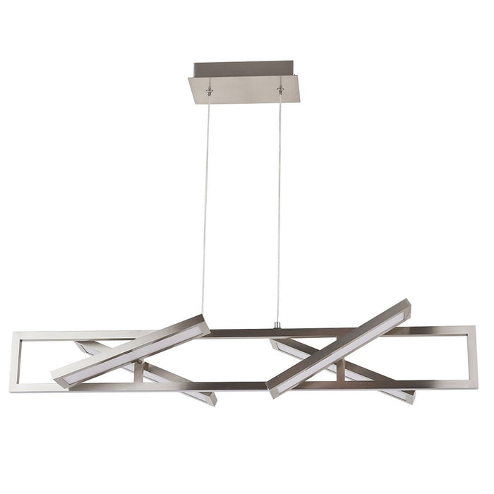 Abra Lighting Helix 4 Light Rectangular Pendant, Nickel