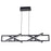 Abra Lighting Helix 4 Light Rectangular Pendant/4 Diffusers, BK