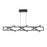 Abra Lighting Helix 6 Light Rectangular Pendant, Black