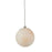 Abra Lighting Stone 1 Light Orb 4" Pendant, Nickel/Alabaster