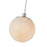 Abra Lighting Stone 1 Light Orb 4" Pendant, Nickel/Alabaster