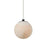 Abra Lighting Stone 1 Light Orb 4" Pendant, Black/Alabaster