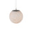 Abra Lighting Stone 1 Light Orb 6" Pendant, Nickel/Alabaster
