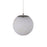 Abra Lighting Stone 1 Light Orb 6" Pendant, Nickel/Alabaster