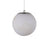 Abra Lighting Stone 1 Light Orb 6" Pendant, Nickel/Alabaster