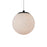 Abra Lighting Stone 1 Light Orb 6" Pendant, Black/Alabaster