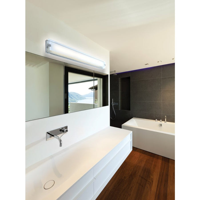 Abra Lighting Blaze 1 Light 28" Flat Panel LED Vanity, Nickel