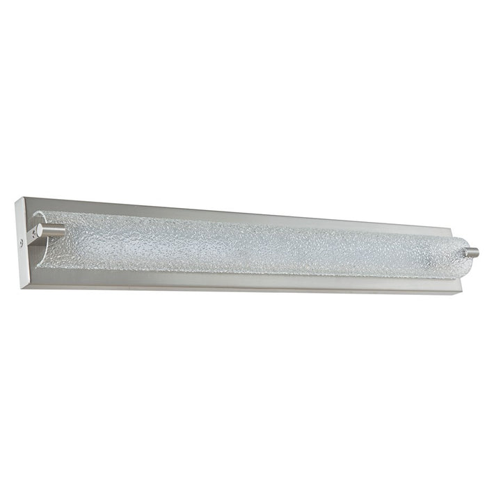 Abra Lighting Veil 1 Light 28" Curved Water LED Vanity, Nickel