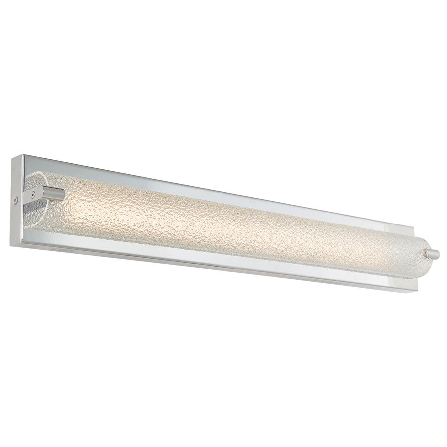Abra Lighting Veil 1 Light 28" Curved Water LED Vanity, Chrome