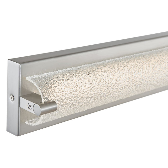Abra Lighting Veil 1 Light 40" Curved Water LED Vanity, Nickel